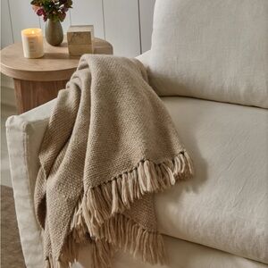 Alpaca Basketweave Throw